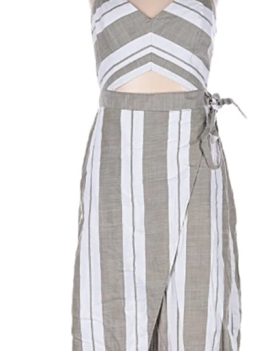 Express Striped Wrap Dress